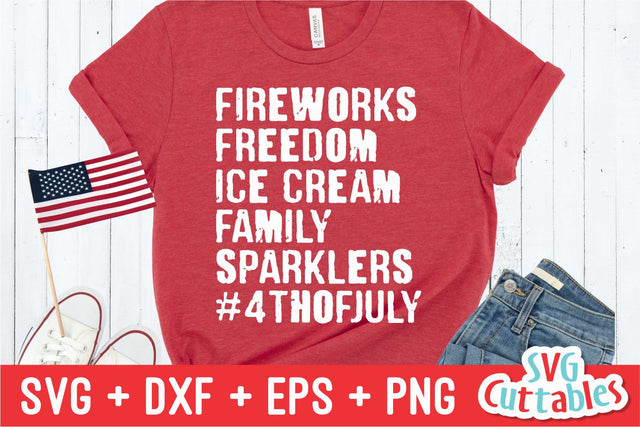 Fourth Of July svg - Patriotic Cut File - 4th of July - Fourth of July - svg - dxf - eps - png - Silhouette - Cricut - Digital File SVG Svg Cuttables 