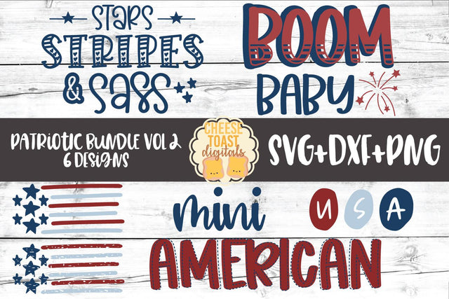 Fourth of July SVG | Patriotic SVG Bundle Vol 2 SVG Cheese Toast Digitals 