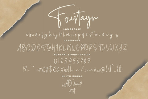 Foustayn Signature Collection Font Creatype Studio 
