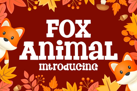 Fox Animal Font Font Fox7 By Rattana 
