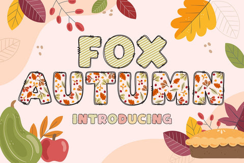 Fox Autumn Fonts Font Fox7 By Rattana 
