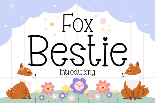 Fox Bestie Font Font Fox7 By Rattana 