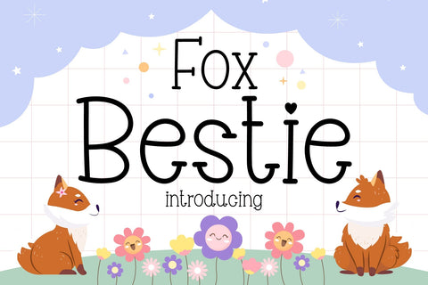 Fox Bestie Font Font Fox7 By Rattana 