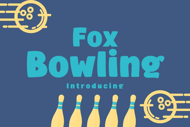 Fox Bowling Fonts Font Fox7 By Rattana 
