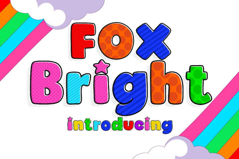 Fox Bright Color Font Font Fox7 By Rattana 