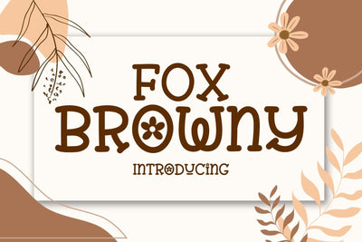 Fox Browny Font Font Fox7 By Rattana 