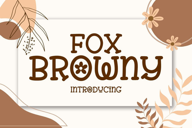 Fox Browny Font Font Fox7 By Rattana 