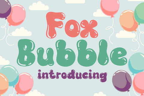 Fox Bubble Font Font Fox7 By Rattana 