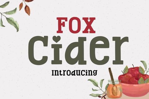 Fox Cider Font Font Fox7 By Rattana 