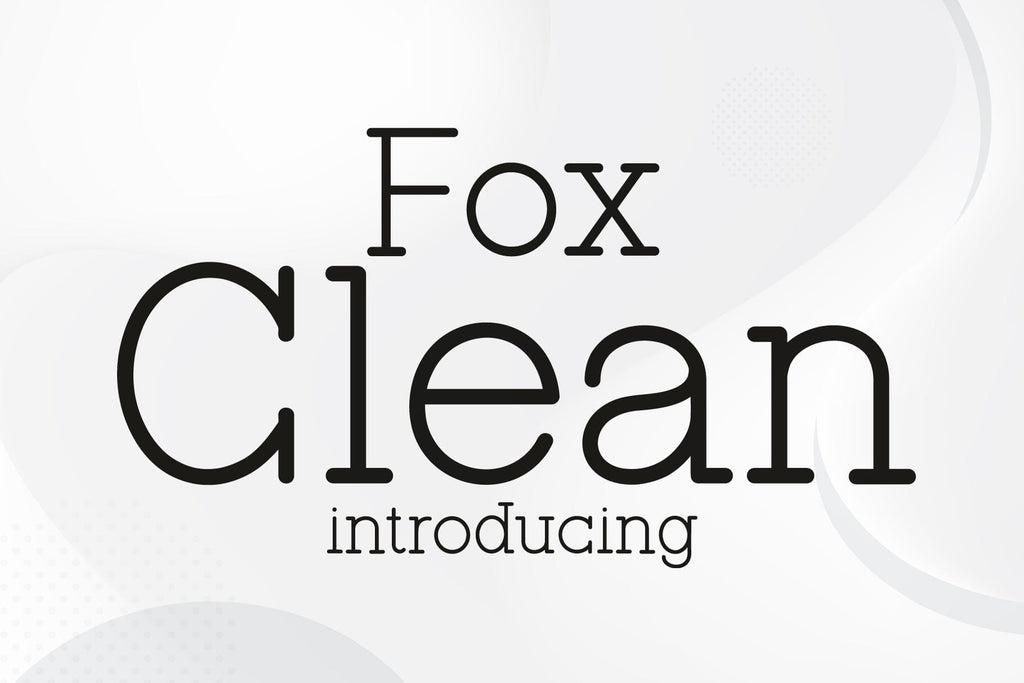 Fox Clean Font - So Fontsy
