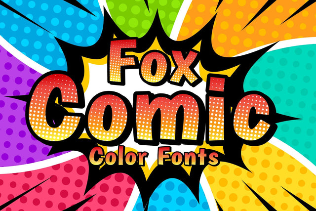 Fox Comic Color fonts Font Fox7 By Rattana 