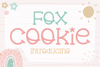 Fox Cookie Font Font Fox7 By Rattana 