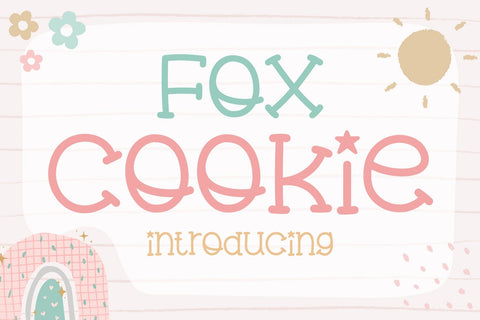 Fox Cookie Font Font Fox7 By Rattana 
