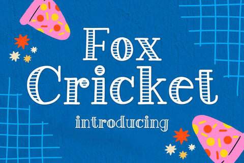 Fox Cricket font Font Fox7 By Rattana 
