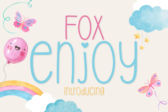 Fox Enjoy Font Font Fox7 By Rattana 