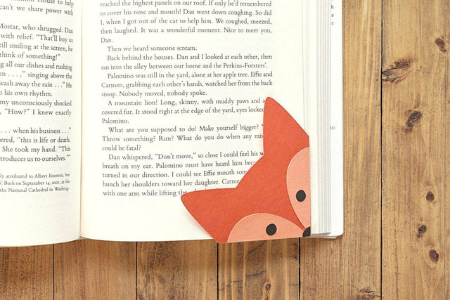 Fox Face Papercut Corner Bookmark SVG SVG Risa Rocks It 