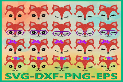 Fox face svg, Animal face SVG AlexSVGStudio 