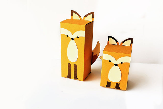 Fox Gift Box SVG 3D Paper Risa Rocks It 