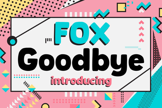 Fox Goodbye Display Fonts Font Fox7 By Rattana 
