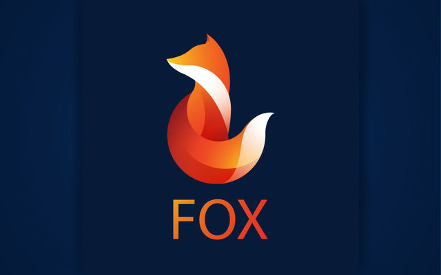 Fox gradient color logo design SVG naemmiah021 