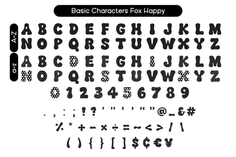 Fox Happy & Fox Happy Line Duo Font Font Fox7 By Rattana 
