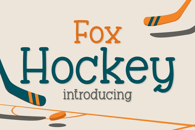 Fox Hockey Font Font Fox7 By Rattana 