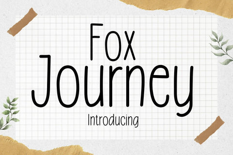 Fox Journey Font Font Fox7 By Rattana 