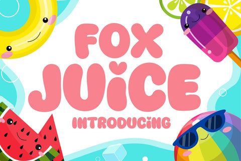 Fox Juice font Font Fox7 By Rattana 