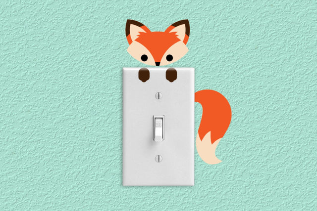 Fox Light Switch and Outlet Decoration SVG Risa Rocks It 