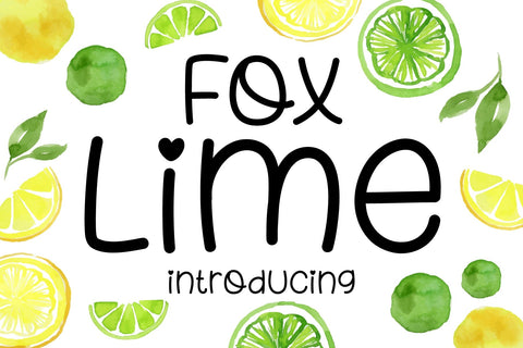 Fox Lime Font SVG Fox7 By Rattana 