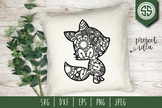 Fox Mandala Zentangle SVG SavoringSurprises 