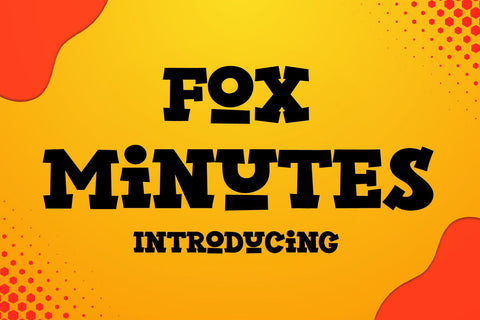 Fox Minutes Font Font Fox7 By Rattana 