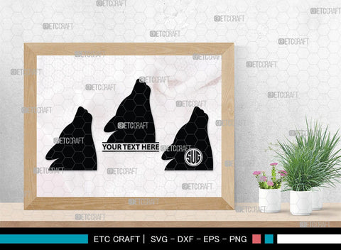 Fox Monogram, Fox Silhouette, Fox SVG, Jackal Svg, Silver Fox Svg, Wildlife Svg, SB00267 SVG ETC Craft 