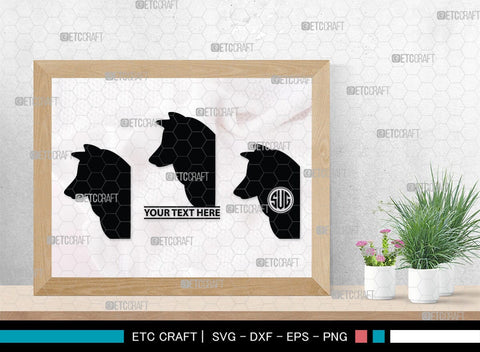 Fox Monogram, Fox Silhouette, Fox SVG, Jackal Svg, Silver Fox Svg, Wildlife Svg, SB00267 SVG ETC Craft 