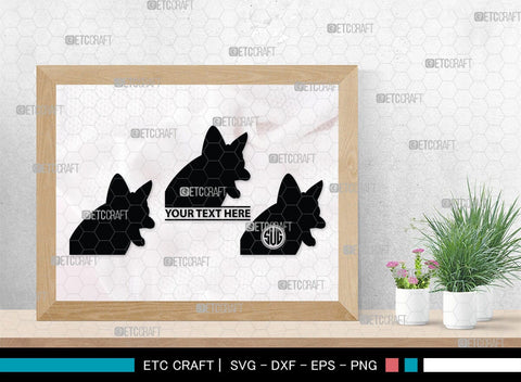Fox Monogram, Fox Silhouette, Fox SVG, Jackal Svg, Silver Fox Svg, Wildlife Svg, SB00267 SVG ETC Craft 