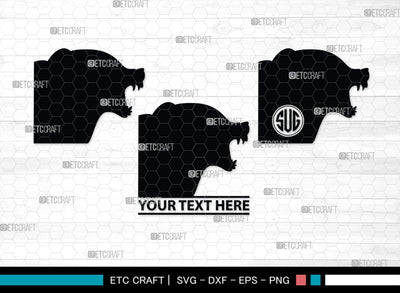 Fox Monogram, Fox Silhouette, Fox SVG, Jackal Svg, Silver Fox Svg, Wildlife Svg, SB00267 SVG ETC Craft 