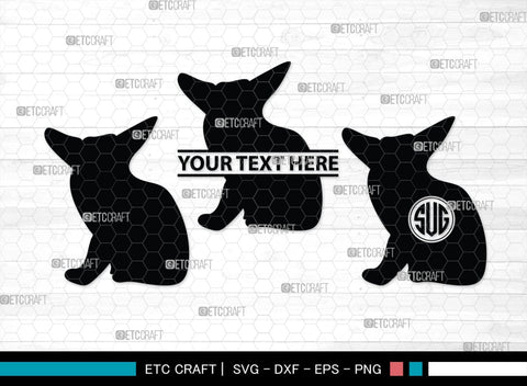 Fox Monogram, Fox Silhouette, Fox SVG, Jackal Svg, Silver Fox Svg, Wildlife Svg, SB00267 SVG ETC Craft 