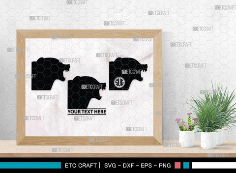 Fox Monogram, Fox Silhouette, Fox SVG, Jackal Svg, Silver Fox Svg, Wildlife Svg, SB00267 SVG ETC Craft 