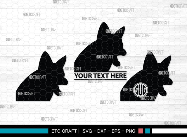 Fox Monogram, Fox Silhouette, Fox SVG, Jackal Svg, Silver Fox Svg, Wildlife Svg, SB00267 SVG ETC Craft 