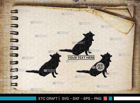 Fox Monogram, Fox Silhouette, Fox SVG, Jackal Svg, Silver Fox Svg, Wildlife Svg, SB00267 SVG ETC Craft 