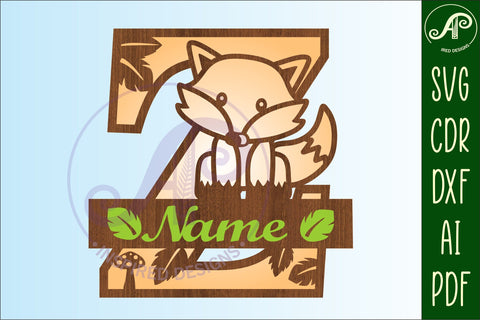 Fox Monogram Letter Z SVG Cut File SVG APInspireddesigns 