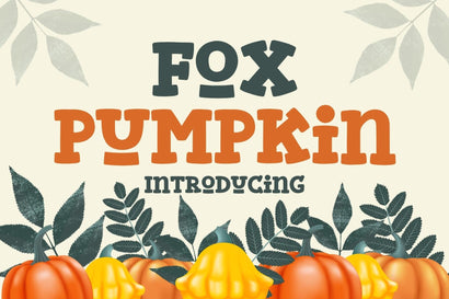 Fox Pumpkin Font Font Fox7 By Rattana 