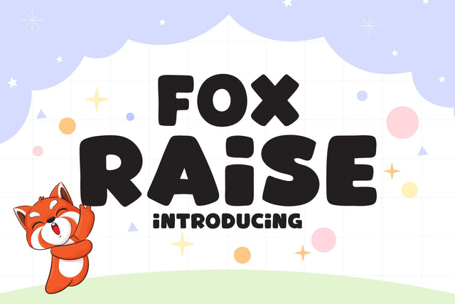 Fox Raise Font Font Fox7 By Rattana 