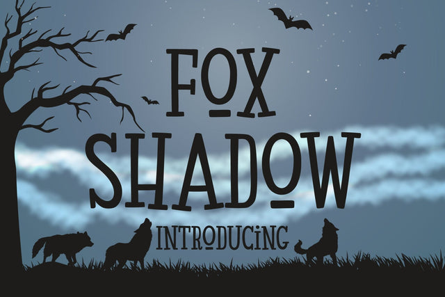 Fox Shadow Font Font Fox7 By Rattana 