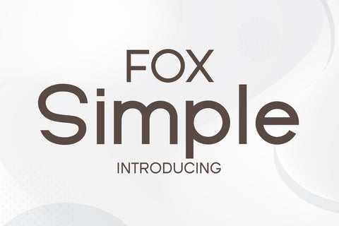 Fox Simple Font Font Fox7 By Rattana 