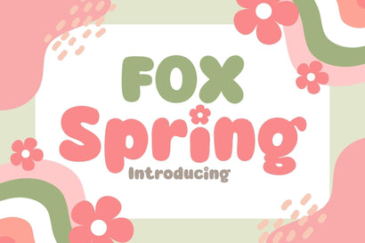 Fox Spring Font Font Fox7 By Rattana 