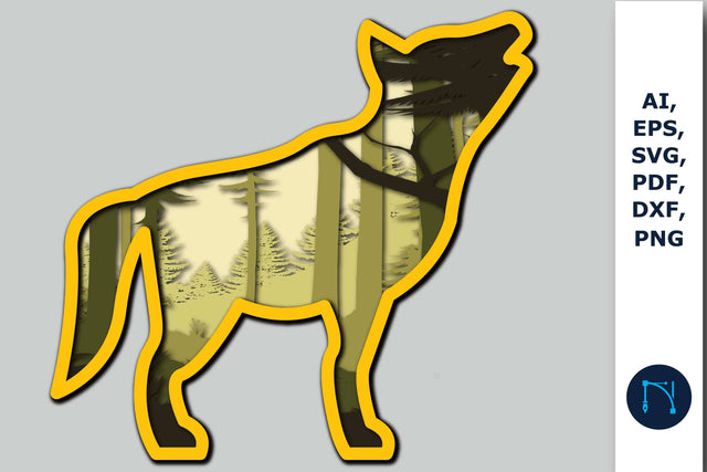 Fox SVG – 3D Layered Animal SVG SVG MD JOYNAL ABDIN 