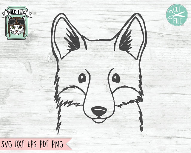 Fox svg file, Fox cut file, Animal Face, Cute Fox svg, Fox Face svg, Animal svg file, Animal Face cut file, Woodland Animals svg files SVG Wild Pilot 
