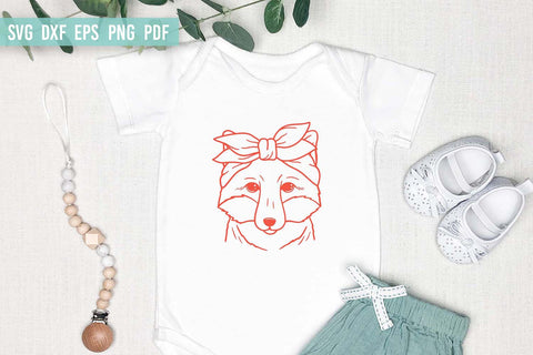 Fox SVG | Fox Face SVG | Fox with bandana SVG Irina Ostapenko 