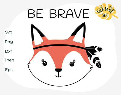 Fox svg, fox face svg, summer svg, baby fox svg, camping svg, fox png, camper svg SVG CutLeafSvg 